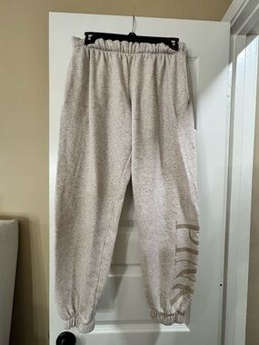 PINK Victoria's Secret Light Beige Terry Sweatpants
